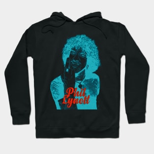 Retro Phil Lynott Middle Finger Overprint Hoodie